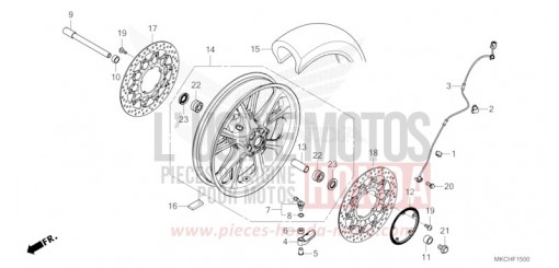 ROUE AVANT GL1800DAM de 2021